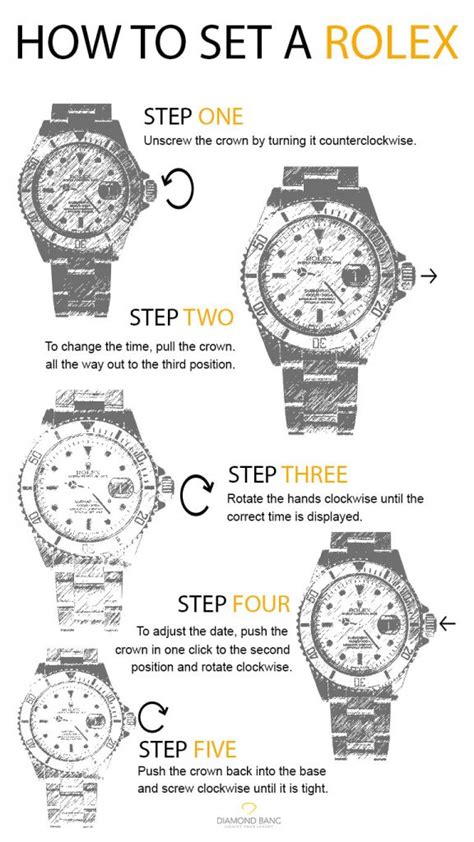 rolex set watch|Rolex watch manual.